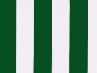 Toile de Rechange en Polyester Rayures Vertes et Blanches - 3m x 2.5m
